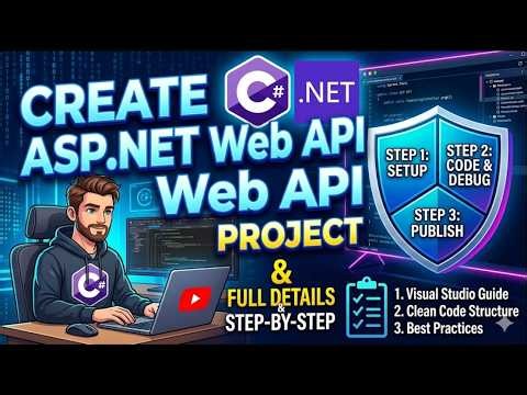 How to Create ASP.NET Web API Project from Start 🔥 | Step by Step