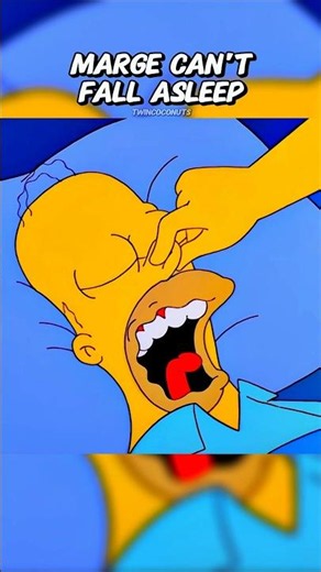 Marge Can't Fall Asleep 🥱 #simpsons #shorts