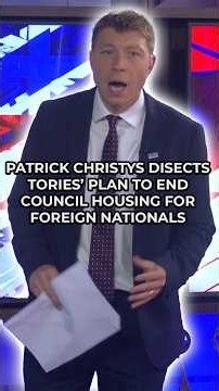 Patrick Christys REACTS as the TORIES PLEDGE to EVICT foreign nationals from COUNCIL HOUSES