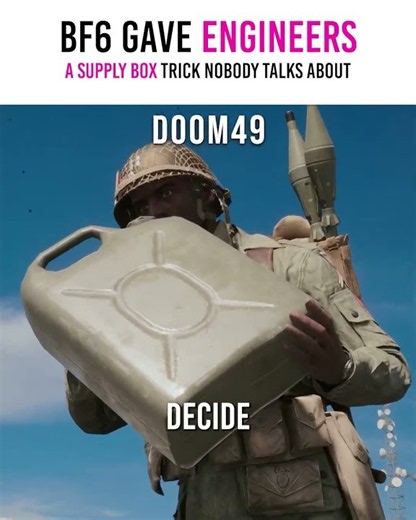 🧐BF6 gave engineers a supply box trick nobody talks about