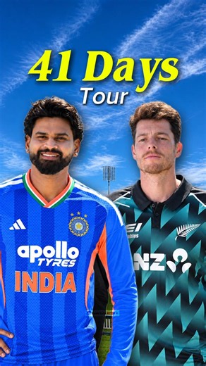 Ind vs NZ 2026 Tour Is For 41 Days 🤯 #shorts