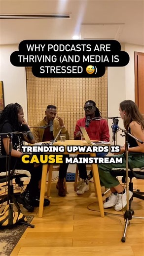 Say YES to learning something new | Personal Growth Podcast 🇰🇪 on Instagram: "Something is shifting. And it’s not subtle. 😅 Mainstream media: ⏱️ Tight timelines ✂️ Heavy edits 📢 One-way talking Podcasting: 🎧 Long conversations 🧠 Nuance 🤝 Trust Podcasting isn’t replacing mainstream media. It’s simply filling the gaps it can’t. Space for nuance. Time for complexity. Room for voices that don’t fit neatly into headlines. That’s why podcasting continues to grow... not just globally, but across