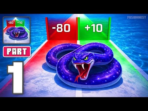 Snake Rivals: Fun Snake Game - Gameplay Walkthrough Part 1 - Eat Grow Dominate (iOS, Android)