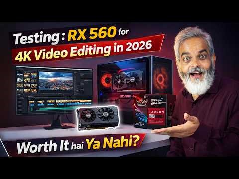 Testing RX 560 for 4K Video Editing in 2026 🔥 Worth It Ya Nahi? ⚡ Full Analysis!