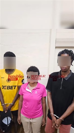 Suspected SIM Box fraud suspects Timileyin Fakunle (30), Begun Adedeji (31) and Olamide Roheemot (28) arrested by the Accra Regional Police Command at Sakumono Ramsa Site, with police naming Mike, Kpalumi and a Chinese national identified as Tomy as accomplices currently at large. #ServingTheRepublic #RepublicOnline | Republic Media Gh