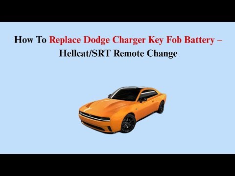 How To Replace 2015–2023 Dodge Charger Key Fob Battery – Hellcat/SRT Remote Change