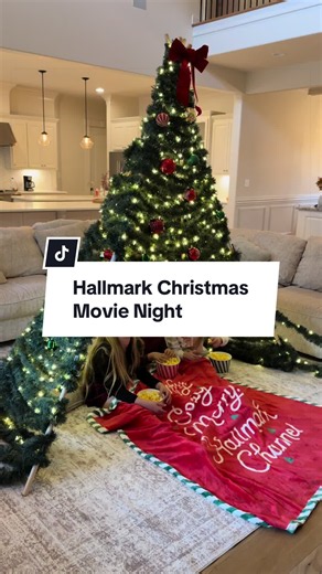 🎄Hallmark Christmas Movie Night🎄 Hallmark Christmas movies are one of my all time FAVORITE holiday traditions and I'm so excited to share that tradition with my kids! We made this movie night extra magical with a DIY Christmas tree tent for Hallmark Channel's #CountdowntoChristmas! #christmas #diychristmas #Christmastime @Hallmark