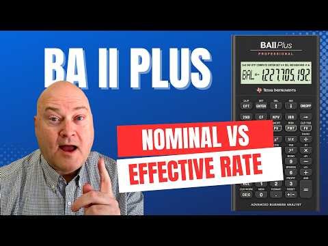 Easily Convert APR to EAR | BA II Plus Calculator