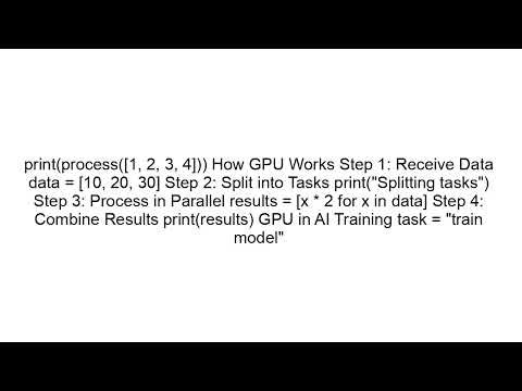 GPU Explained | How GPUs Power AI and Deep Learning