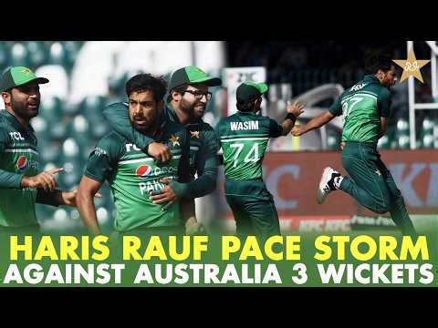 Haris Rauf Pace Storm Against Australia | 3 Wickets ⚡| Pak vs Aus | ODI Series | 3rd ODI | MR1K