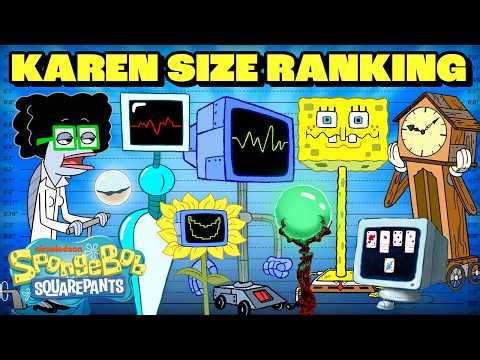 Karen Ranking By Size! 📏 | SpongeBob