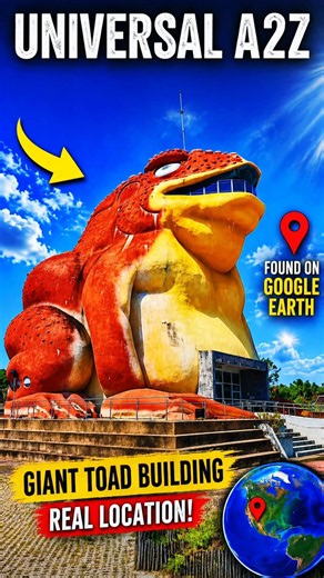 🐸 I Found This Giant Frog on Google Earth! 🌍😱 #shots #universala2zvlog