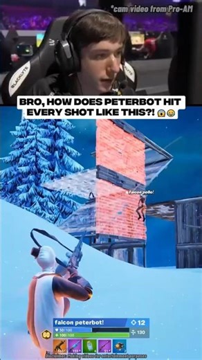 Bro, how does Peterbot hit EVERY shot like this?! 😱😂 #peterbot #fortnite