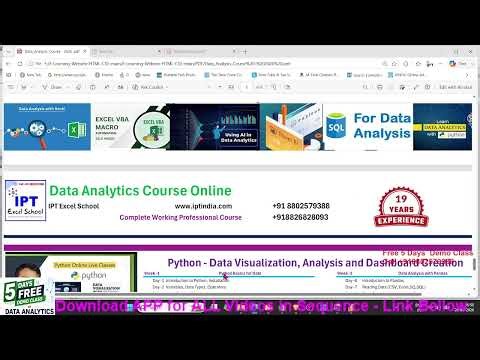 Learn Excel AI, VBA, Power BI, Tableau, SQL, Python & MIS Dashboard in one complete program