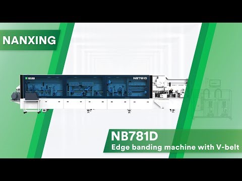 All in one mahcine! Nanxing NB781D Edge banding mcahine by V-belt