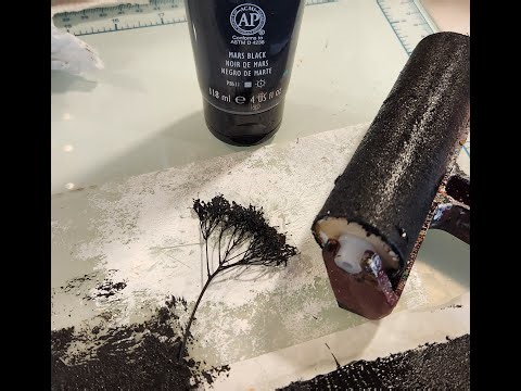 Mono Printing Glycerin Flowers