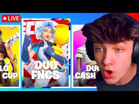 🔴LIVE! - WINNING *FNCS* SECOND CHANCE TOURNAMENT! (Fortnite)