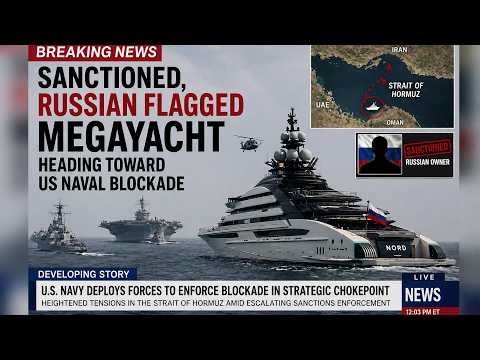 Sanctioned, Russian Flagged Megayacht Heading Toward US Naval Blockade | News Extra