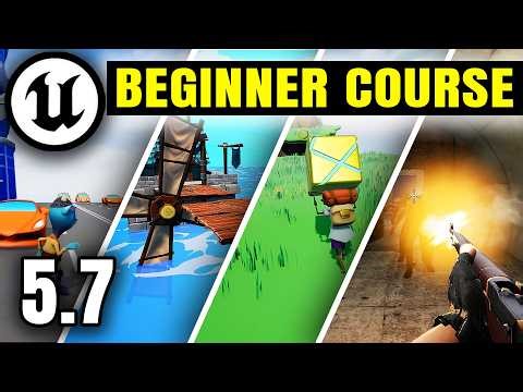 The Unreal Engine 5 Ultimate Beginners Course: Create 4 Games