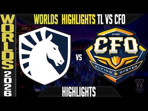 TL vs CFO Highlights | Worlds 2026 Swiss Stage Day 1 | Team Liquid Alienware vs CTBC Flying Oyster