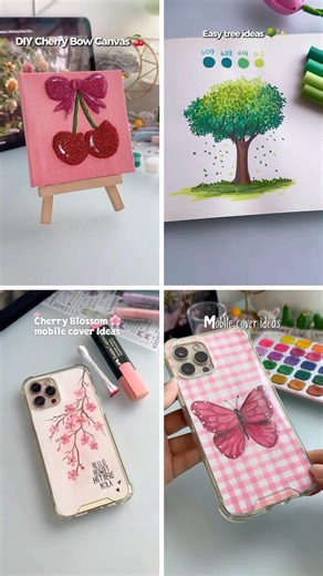 4 easy Amazing Ideas 👀✨ #shorts #drawing #painting #youtubeshorts