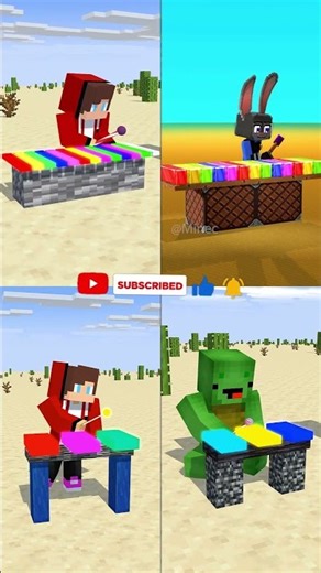 Nick, Judy, JJ, Mikey, JJ Sister Play Music Cocomelon intro COMPLETE EDITION #minecraft #zootopia2