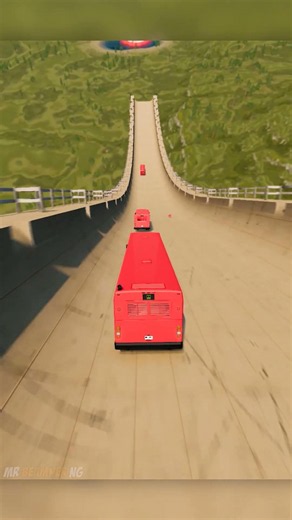 The Most BRUTAL 3 Red Bus Crash! 😱 | BeamNG.drive