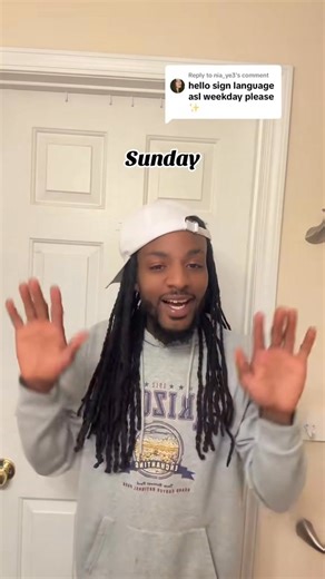 Days of the week in American Sign Language, let’s go!! | Ronnie McKenzie