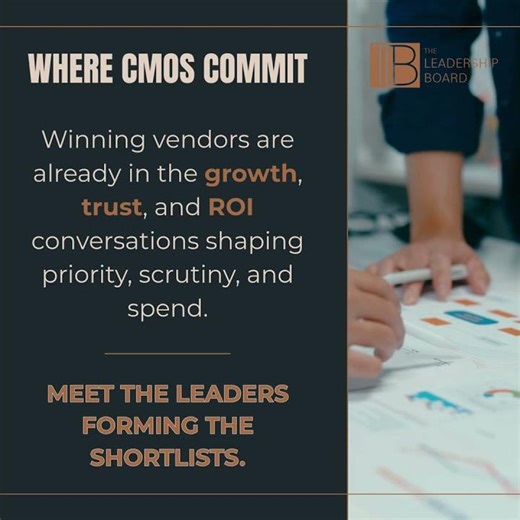 🔥 The best enterprise marketing deals are not won with louder pitches. They are won where CMOs comm