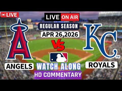Los Angeles Angels vs Kansas City Royals Live-MLB Score Radio broadcast ball by ball watch alongwith