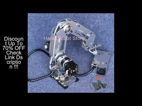 Big Load Arduino 4 DOF Robotic Arm Mechanical Claw Manipulator with Stepper Motor Gripper Suction Cu