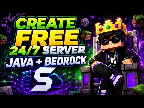 How to Make a FREE 24/7 Java + PE/Bedrock Server | FREE Minecraft Hosting 