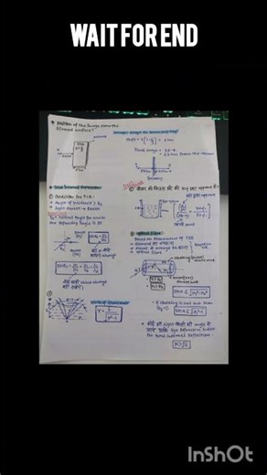 Class 12 Physics Ray Optics Part 2 🔥 | Important Short Notes | 1 Minute Revision