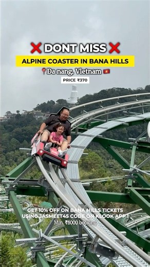 Alpine coaster bana hills sun world bana hills da nang vietnam ticket price tour ba na hills tour