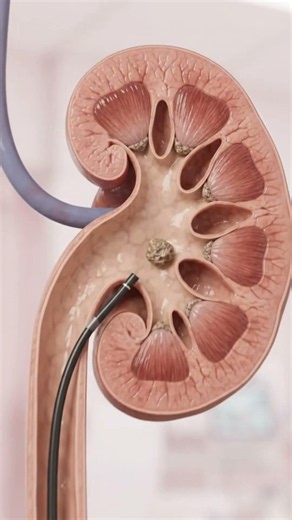 How Kidney Stones Are Removed Using Ureteroscopy and laser #medicalanimation #science#kidneystones