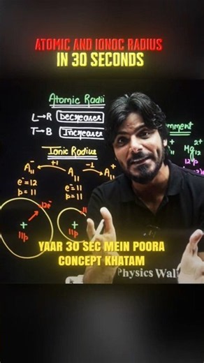 Atomic radius And Ionic Radius | Periodic Classification of Elements Class 11 | Chemistry Chapter 3