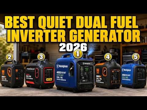 Best Quiet Dual Fuel Inverter Generators 2026 for Home and RV Power