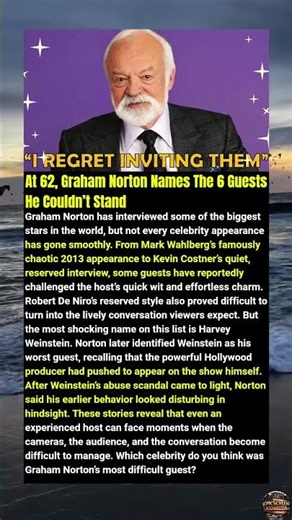 At 62, Graham Norton Names The 6 Guests He Couldn’t Stand #shorts