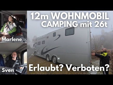 Camping mit 26t! Das 12m Wohnmobil zum Alpencamping Nenzing. Erlaubt? Verboten?