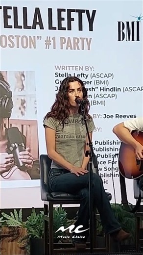 Stella Lefty singing "Boston" at her #1 Party
