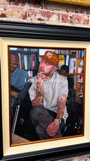 Emotional Oil Painting Tribute to Mac Miller