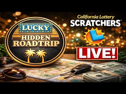 Lucky Hidden RoadTrip is live! #california #scratcher #calottery