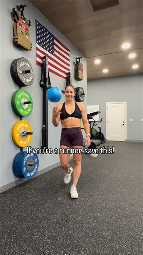 Kristi O’Connell on Instagram: "This is one of my go to hamstring drills for runners. Your hamstrings help control your leg and drive you forward every stride. When they’re strong and trained with control and power, running feels smoother, lighter, and more efficient. Save this and add it into your strength work or warm ups. It’s great for runners who feel tight hamstrings, unstable hips, or “dead legs” when they run. Aim for 2 sets of 8-10 reps per side. One common mistake is letting the pinned