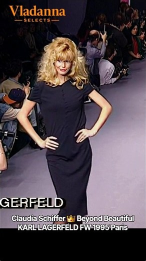 👑 1995 FW • Claudia Schiffer • Fashion Powerhouse • KARL LAGERFELD • Archive Paris