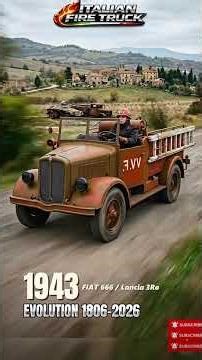Italian Fire Truck Evolution (1806-2026) | From 1806 Hand Pumps to Hybrid Magirus! ShiftEvo