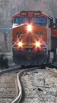 RARE in MD! - SHORT 2-Engine BNSF Freight Train SWITCHES TRACKS at Point of Rocks Station in MD