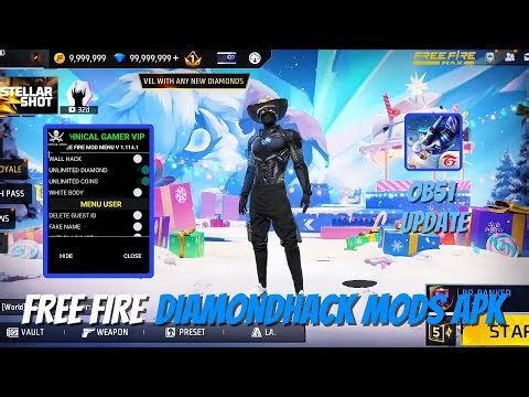 FREE FIRE NEW MOD MENU || UNLIMITED DIAMOND HACK || FF MOD MENU APK
