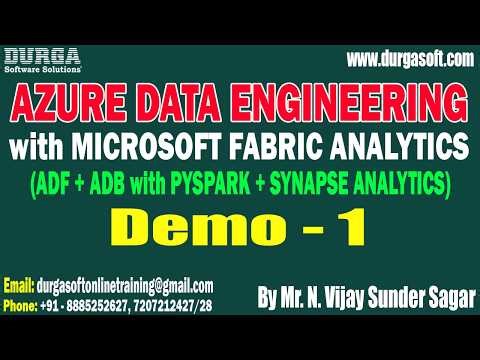 AZURE DATA ENGINEERING with MICROSOFT FABRIC ANALYTICS tutorials || by Mr. N. Vijay Sunder Sagar