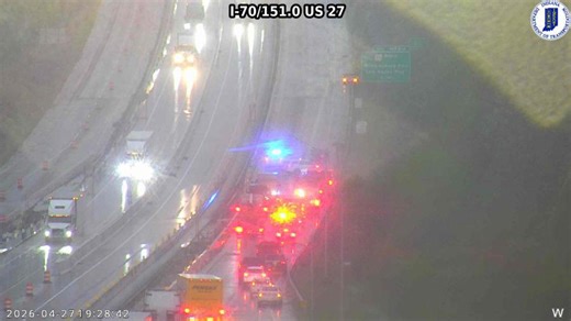 Crash forces officials to temporarily close Interstate 70 in Wayne County