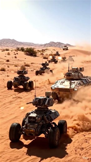 US Army Tests Ground Robots in First Assault Warfare#ArmyRobots #MoroccoTest #CombatVehicles